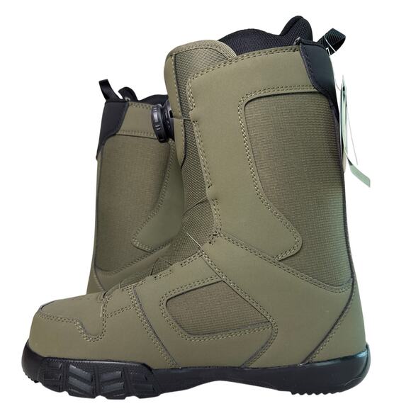 DC Phase Snowboard Boots BOA Mens 9, Women's 10.5 Olive Green Black - Picture 2 of 16